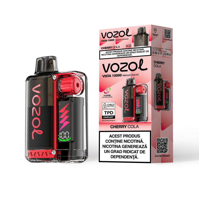 Narghilea electronica reincarcabila KIT VISTA PLUG CHERRY COLA | GALASUN