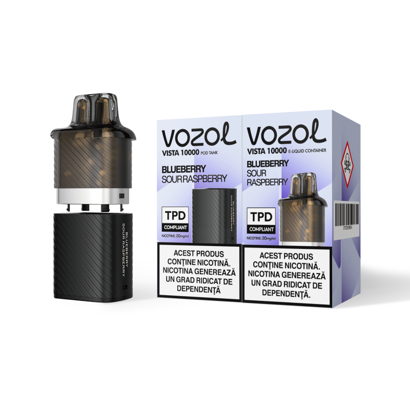 Narghilea electronica reincarcabila FLACON VISTA PLUG BLUEBERRY SOUR RASPBERRY | GALASUN